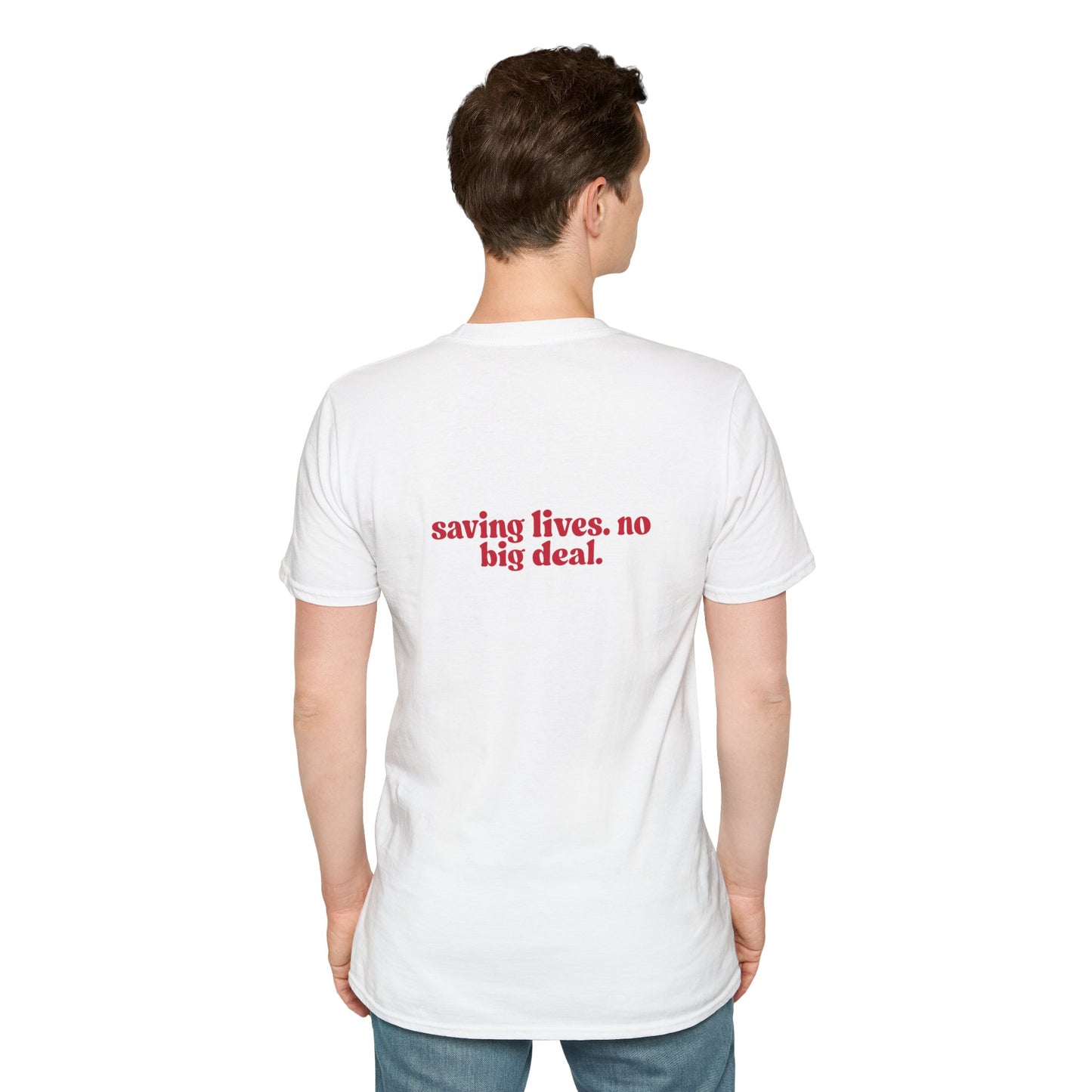LPN Saving Lives Unisex T-Shirt, LPN Gift, Inspirational Tee, Gift for Healthcare Workers, Everyday Wear, Motivational Apparel