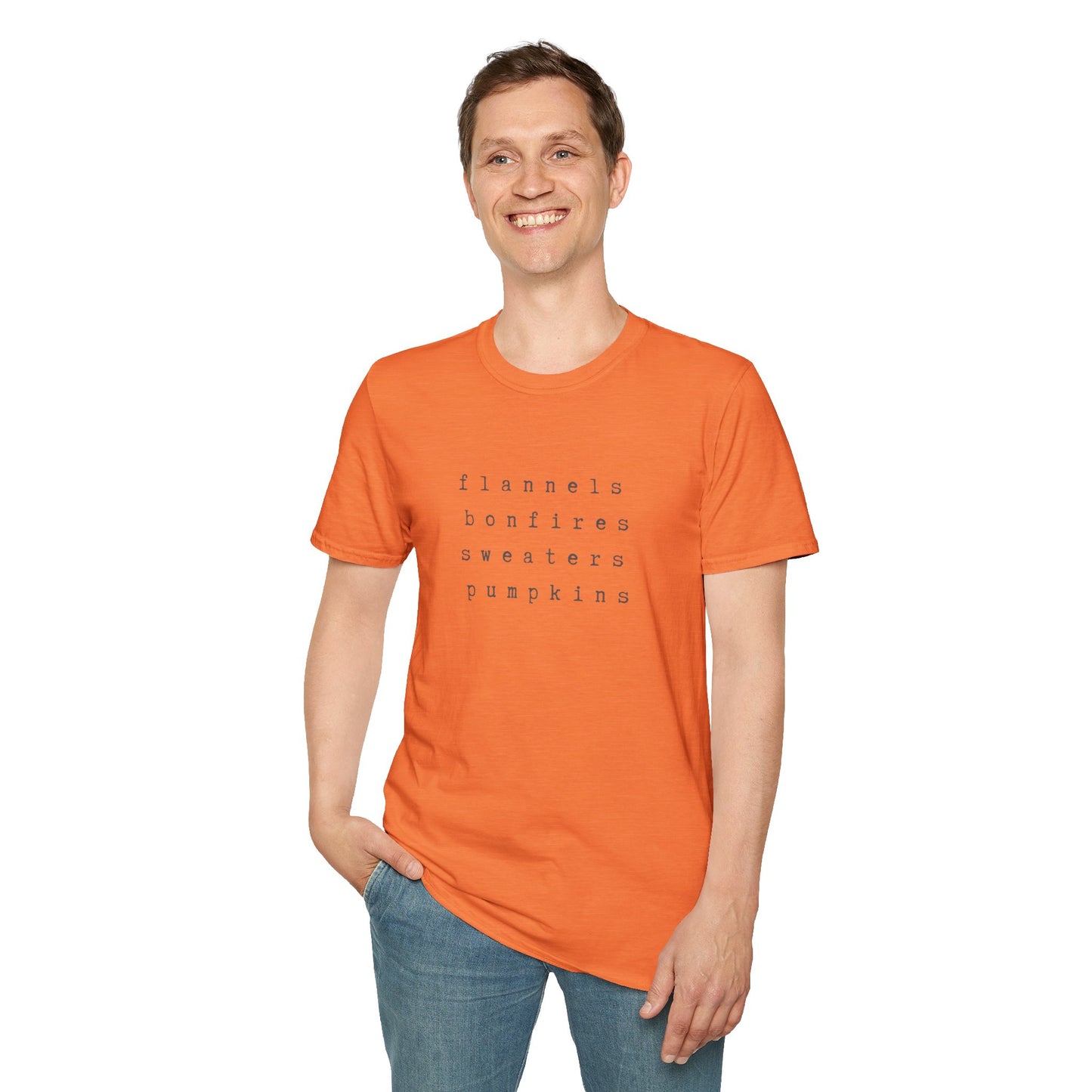 Autumn Essentials Tee, Cozy Shirt, Bonfire Tee, Pumpkin Spice Apparel, Flannel Lover Gift