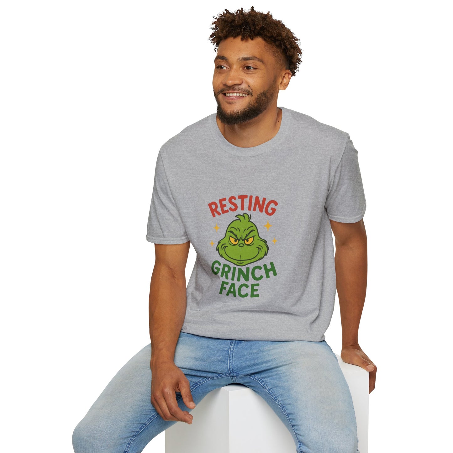 T-Shirt — Resting Grinch Face Holiday Shirt