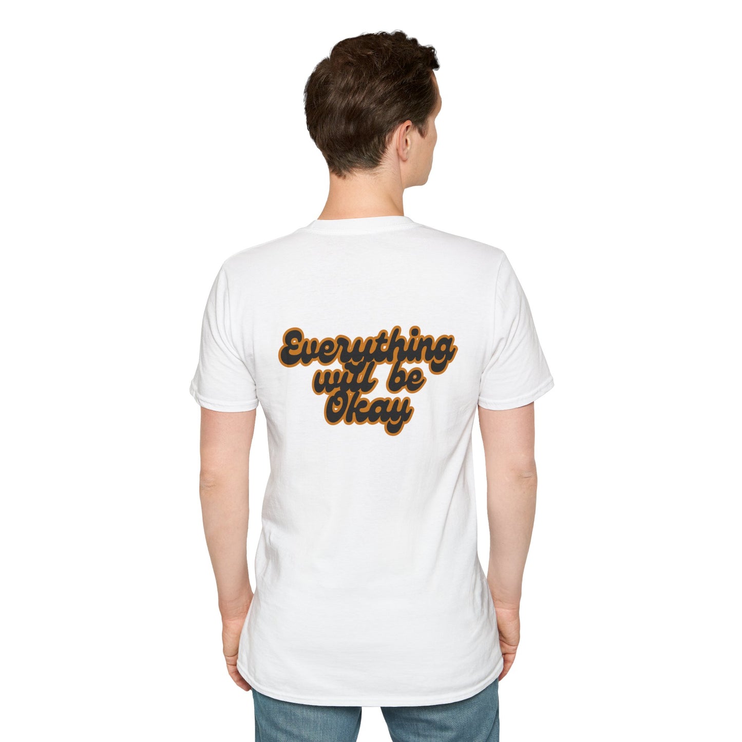 Everything Will Be Okay T-Shirt, Unisex Softstyle Tee, Positive Vibes Shirt, Casual Wear, Uplifting Apparel