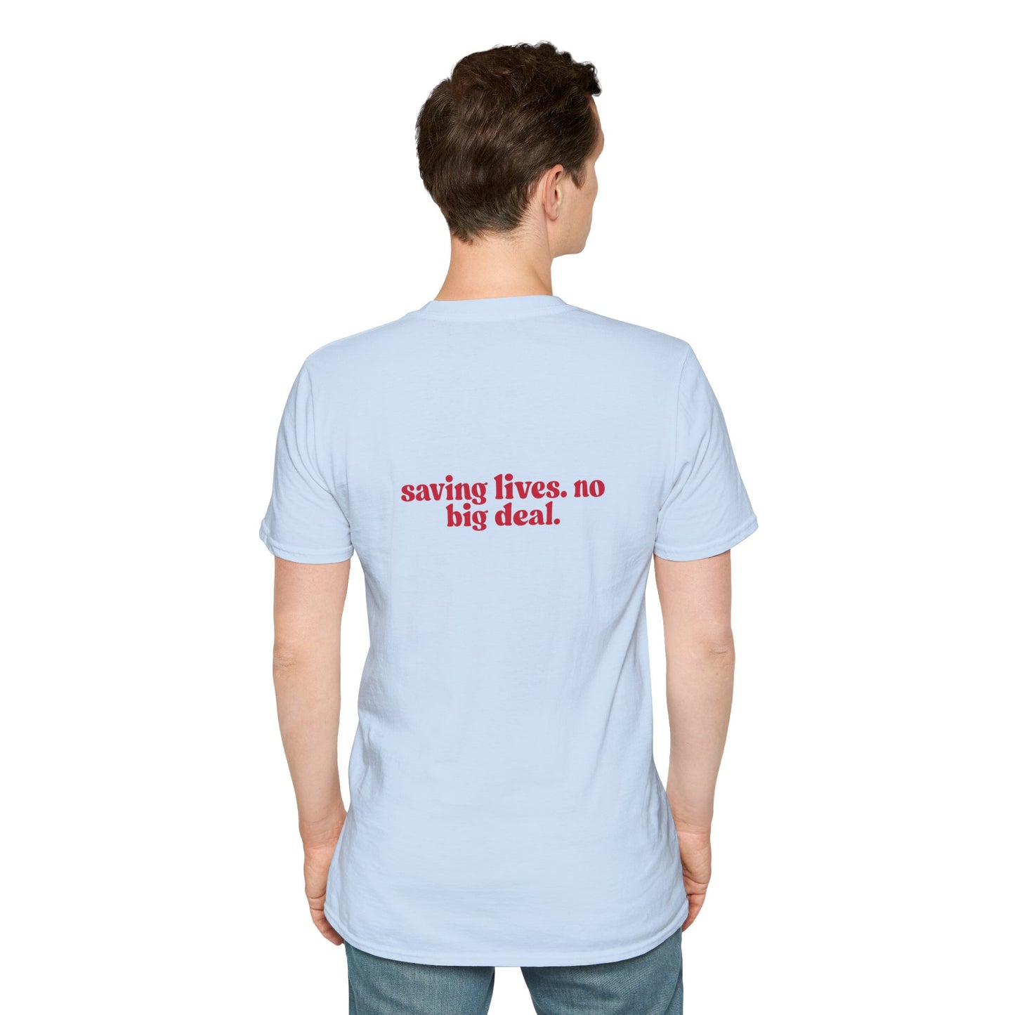 LPN Saving Lives Unisex T-Shirt, LPN Gift, Inspirational Tee, Gift for Healthcare Workers, Everyday Wear, Motivational Apparel