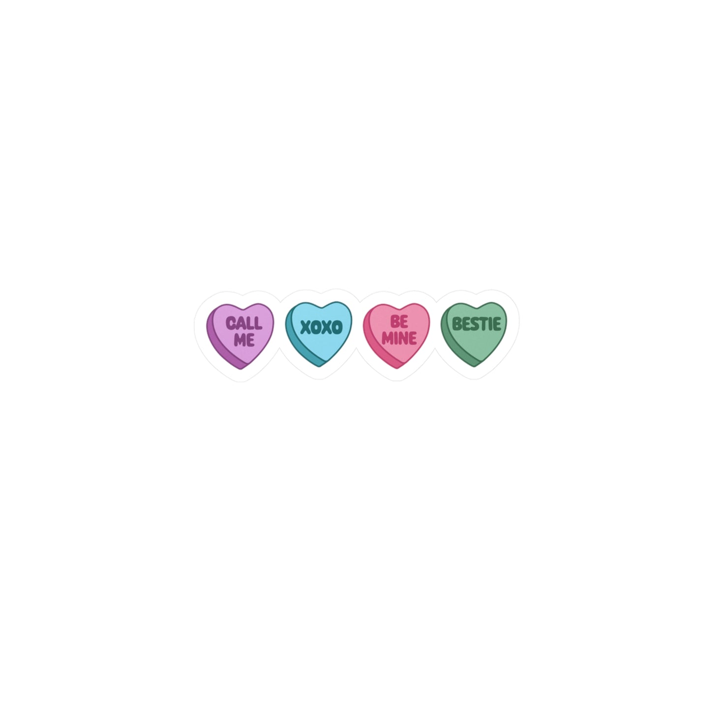 Conversation Heart Vinyl Decal Sticker