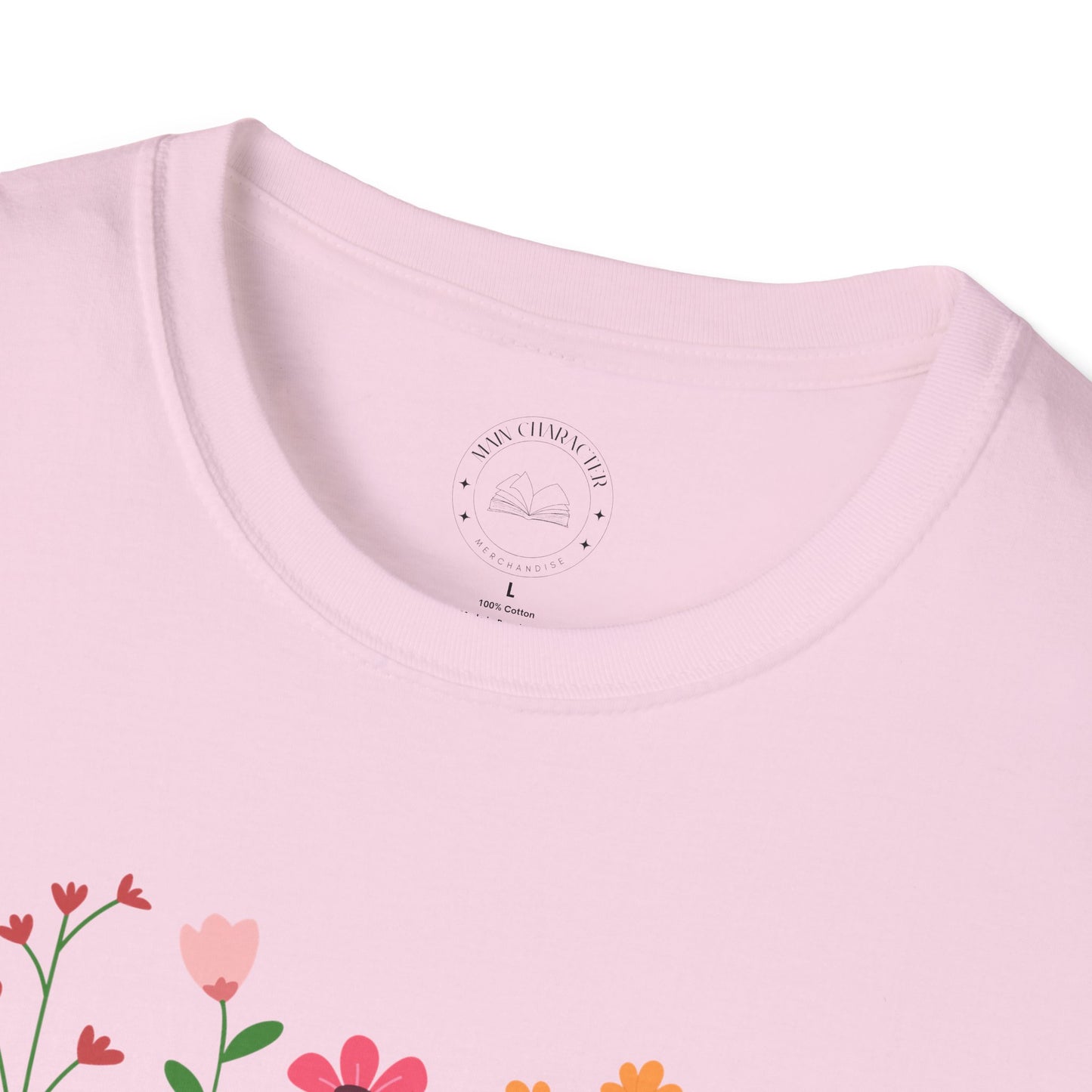 Books & Blooms T-Shirt, Cute Book Lover Gift, Floral Literary Tee, Cozy Reading Shirt