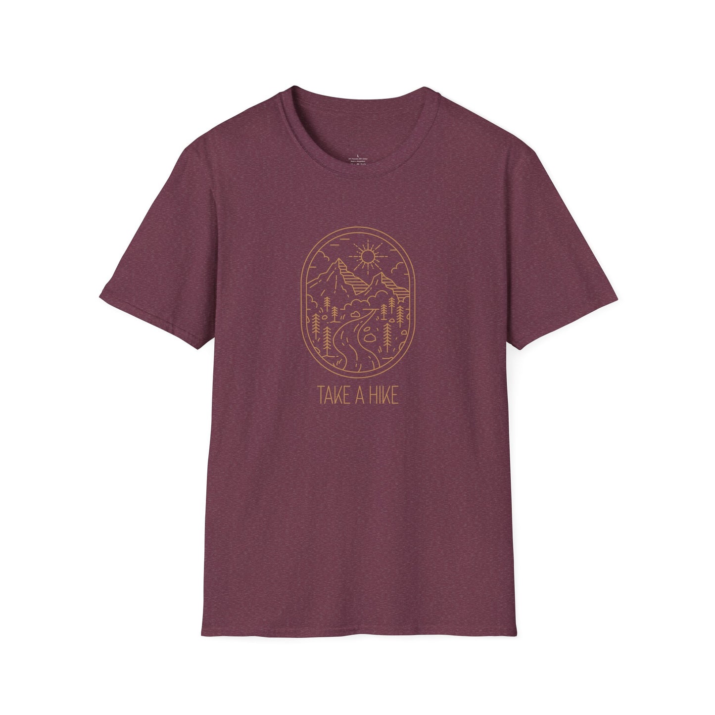Take A Hike T-Shirt | Hiking Gift | Outdoor Lover Tee | Unisex Softstyle Tee | Eco-Friendly Apparel