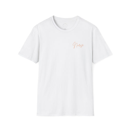 Floral Nurse T-Shirt, Botanical Graphic Tee, Casual Everyday Wear, Perfect for Spring