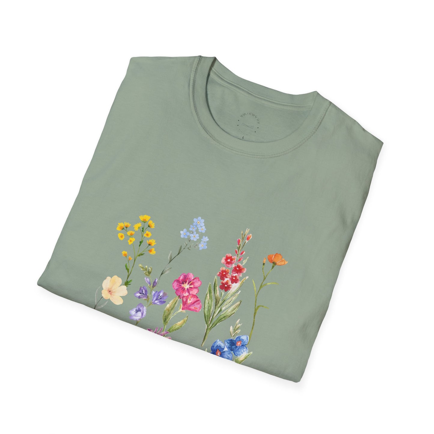Wildflower Unisex Softstyle T-Shirt, Cute Spring Tee, Nature Lover Gift, Casual Wear, Ideal for Birthdays