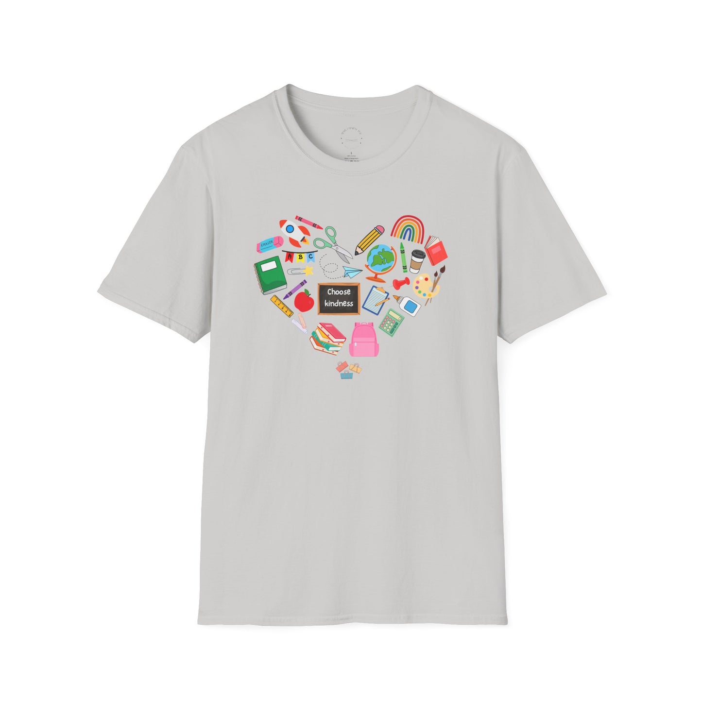 Teach From the Heart Unisex T-Shirt | Love for Learning, Teacher Gift, Back to School, Fun Casual Wear