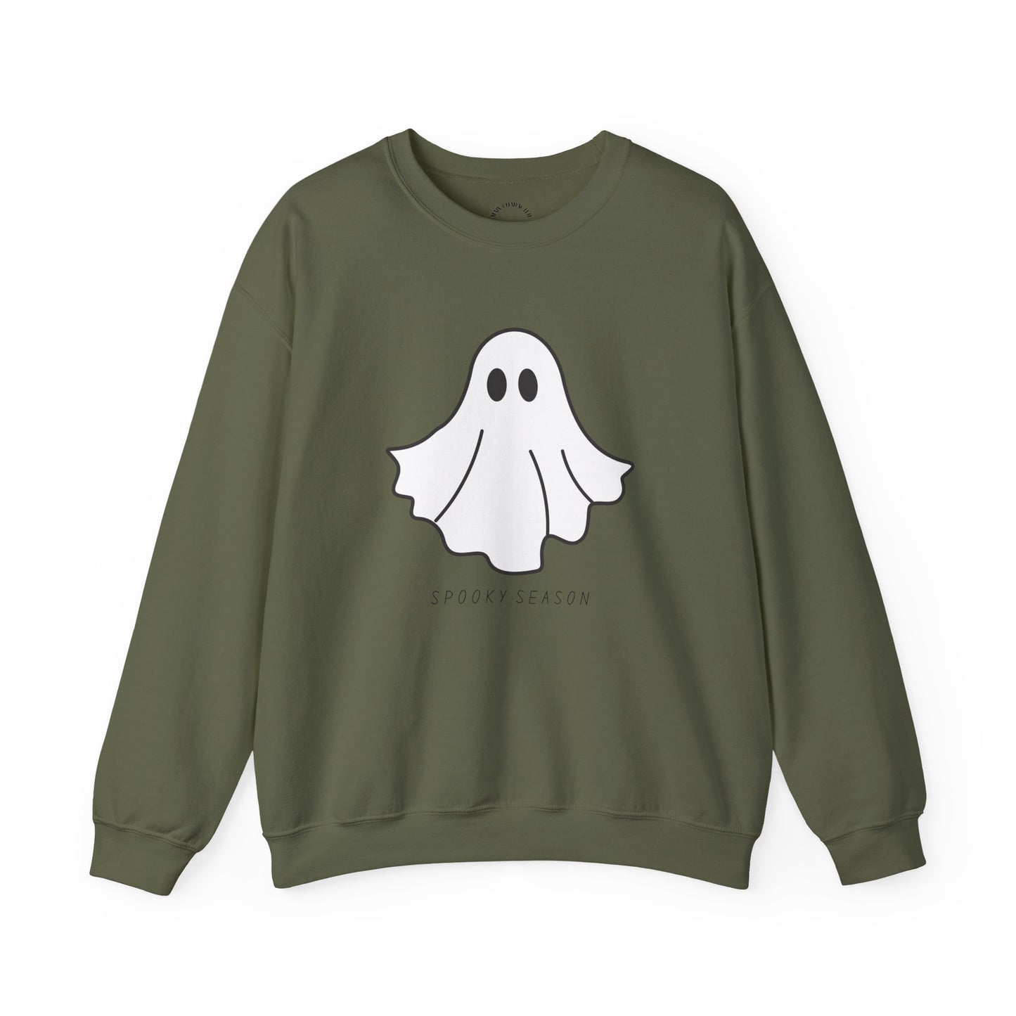Spooky Season Ghost Sweatshirt, Cozy Halloween Crewneck for All Ages, Perfect Gift for Fall Celebrations, Unisex Sweatshirt, Spooky