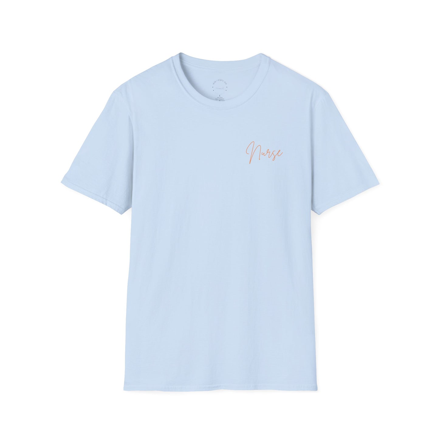 Floral Nurse T-Shirt, Botanical Graphic Tee, Casual Everyday Wear, Perfect for Spring