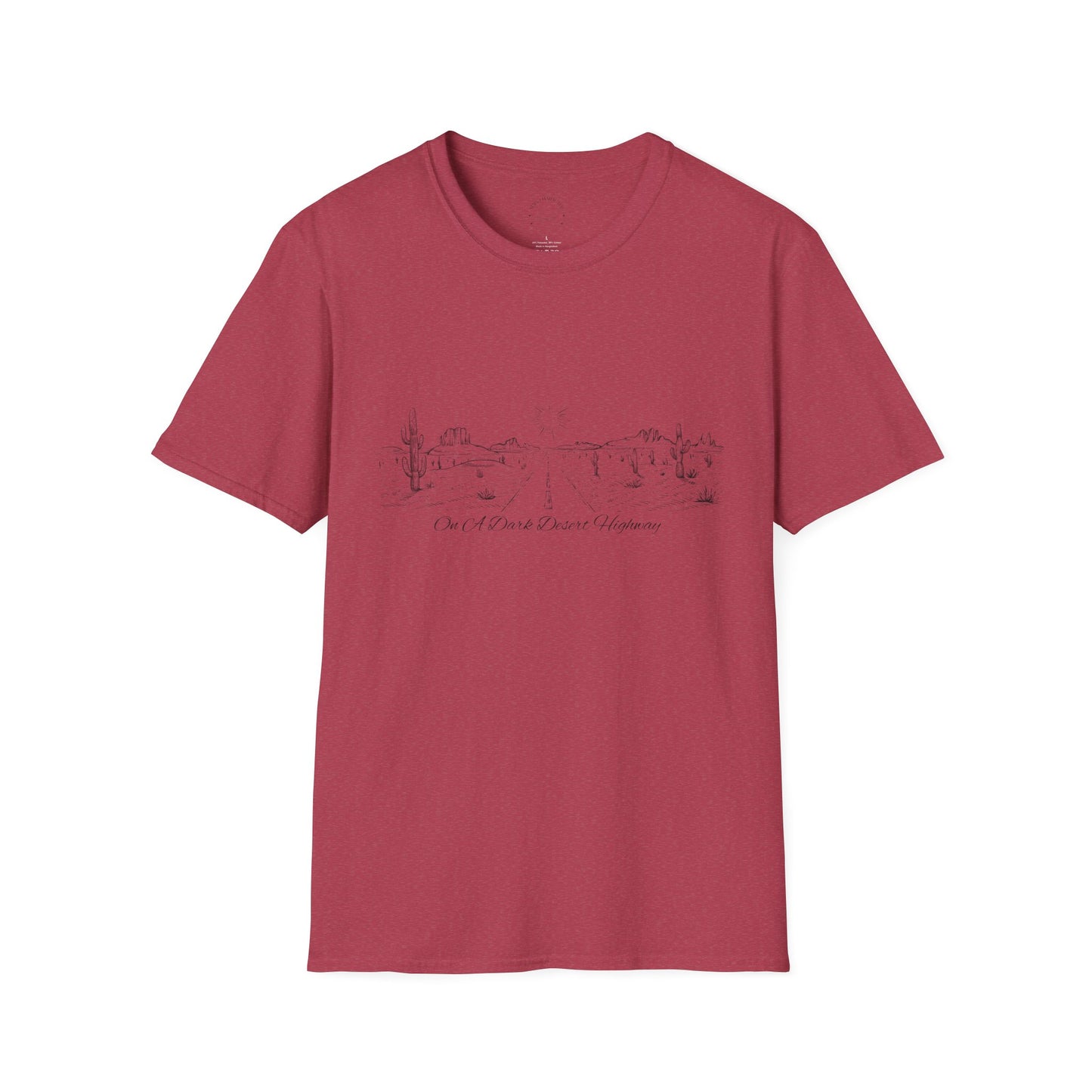 Dark Desert Highway Tee, Unisex T-Shirt, Vintage Outdoor Tee, Summer Casual Wear, Eagles Enthusiasts
