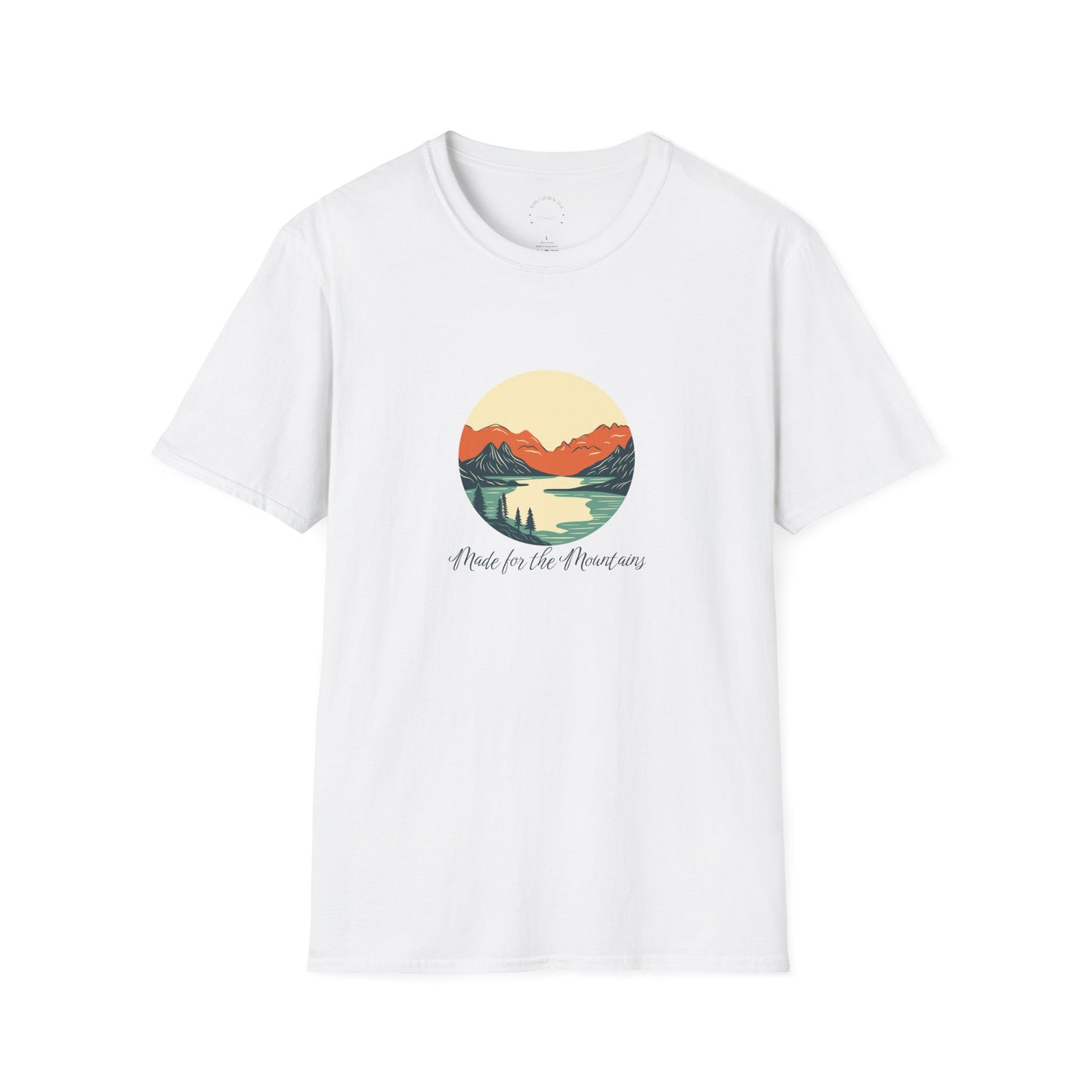 Lake & Summit Tee Softstyle, Casual Wear, Gift for Adventurers, Outdoor Enthusiast Tee, Graphic Tee for Nature Lovers