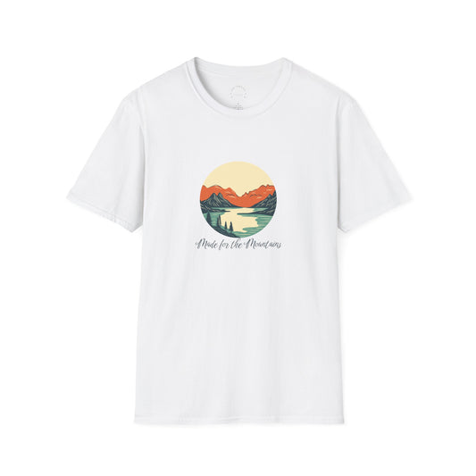 Lake & Summit Tee Softstyle, Casual Wear, Gift for Adventurers, Outdoor Enthusiast Tee, Graphic Tee for Nature Lovers
