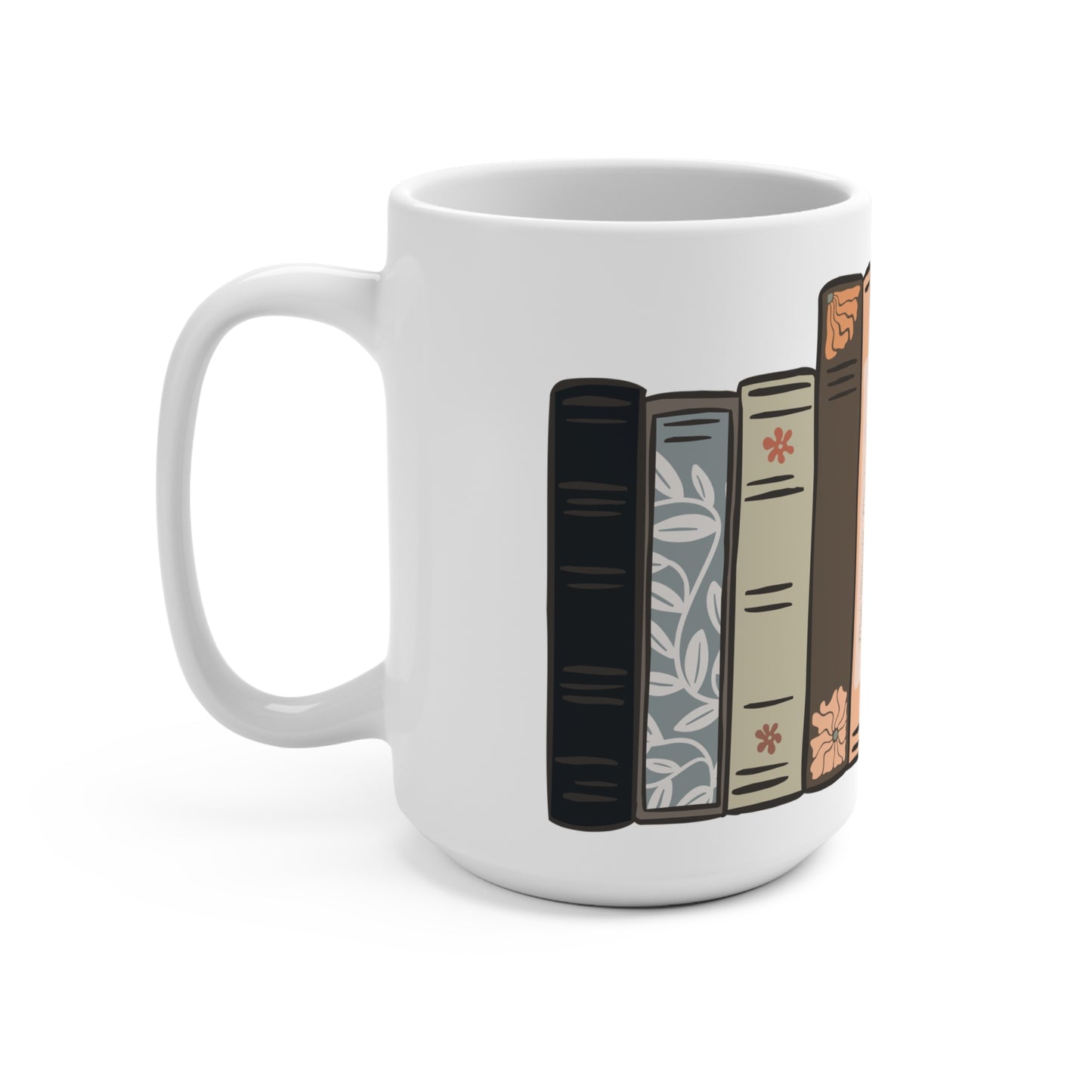 Book Lovers' Mug, Cozy Coffee Cup, Literary Gift, Reading Accessory, Home Office Decor, Perfect for Bookworms