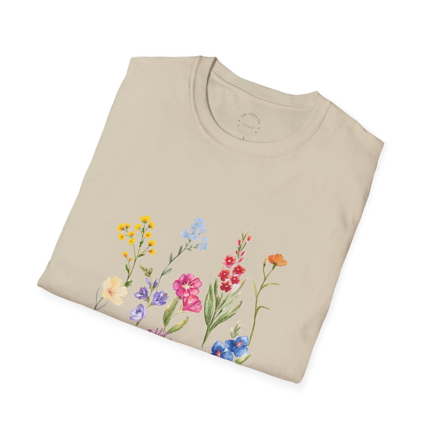 Wildflower Unisex Softstyle T-Shirt, Cute Spring Tee, Nature Lover Gift, Casual Wear, Ideal for Birthdays