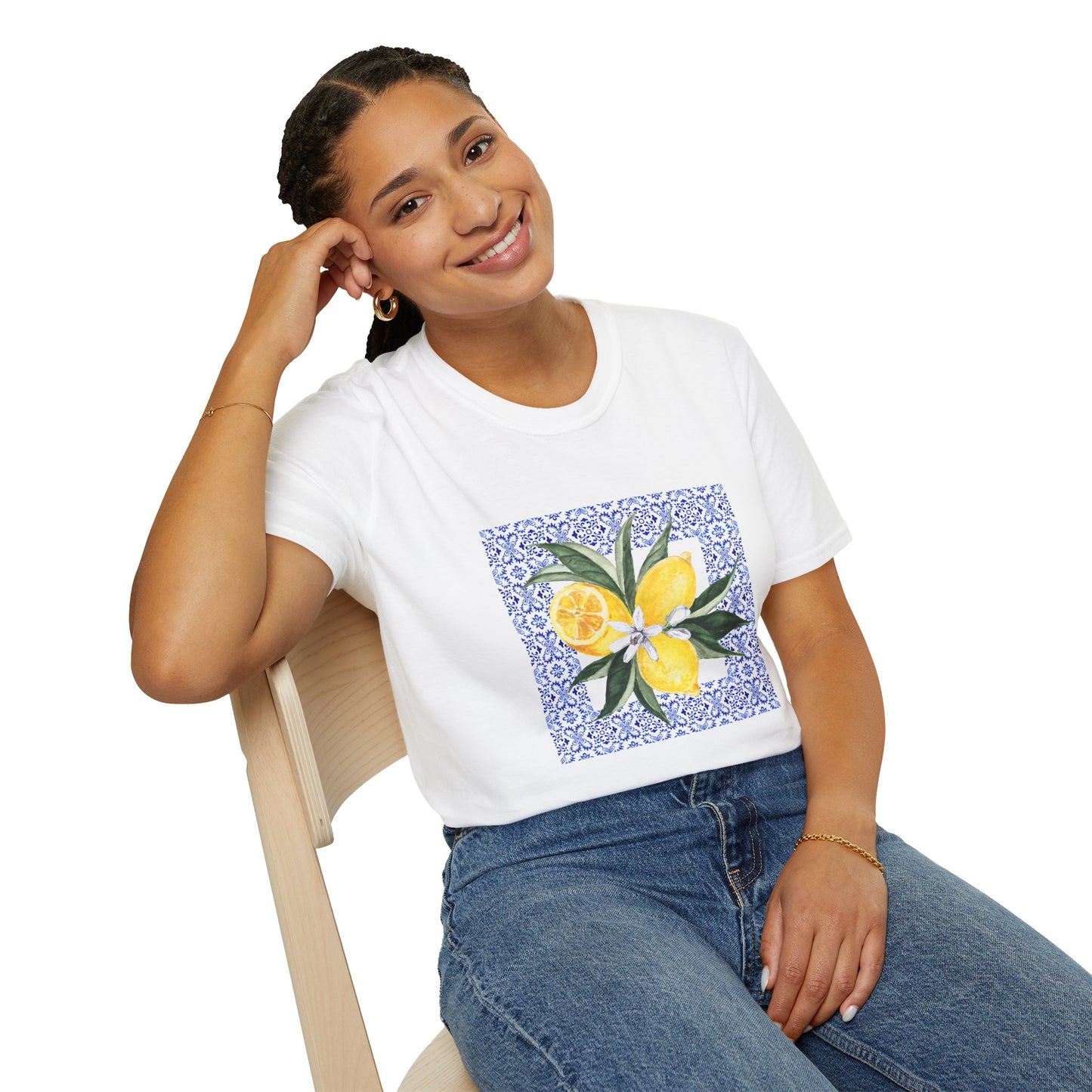 Amalfi Lemon Mosaic Tee | Summer Vibes | Perfect Gift for Friends, Casual Wear