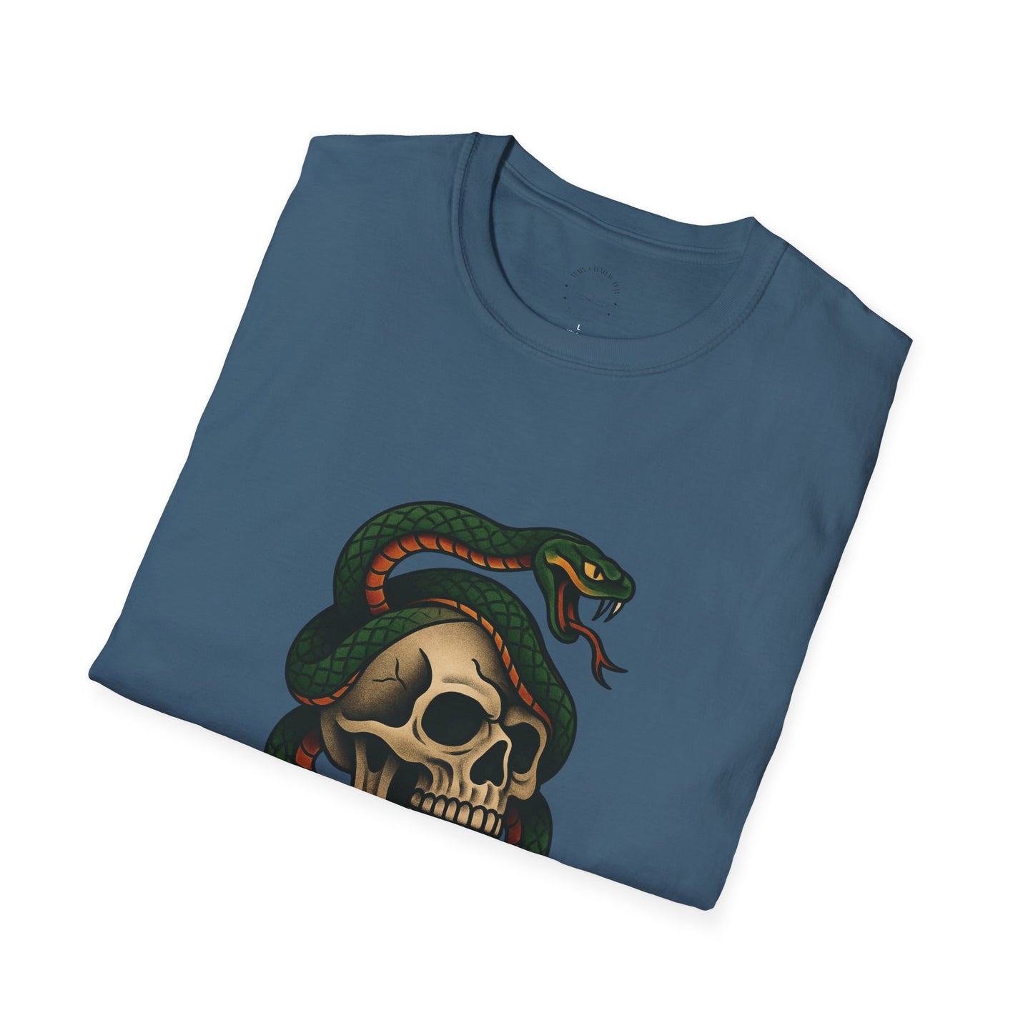 Snake and Skull T-Shirt | Unisex Graphic Tee, Edgy Fashion, Halloween Outfit, Vintage Style, Casual Wear