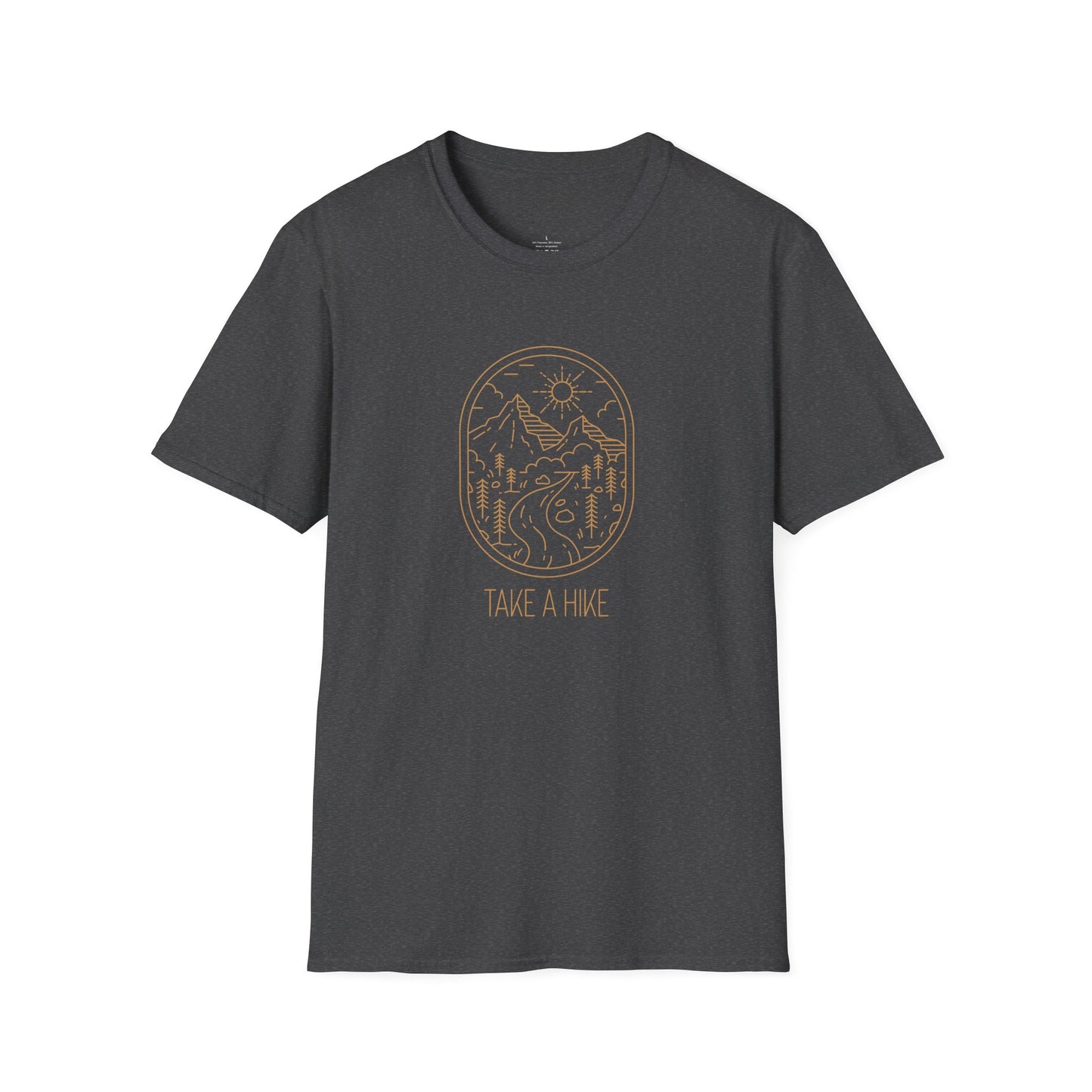 Take A Hike T-Shirt | Hiking Gift | Outdoor Lover Tee | Unisex Softstyle Tee | Eco-Friendly Apparel