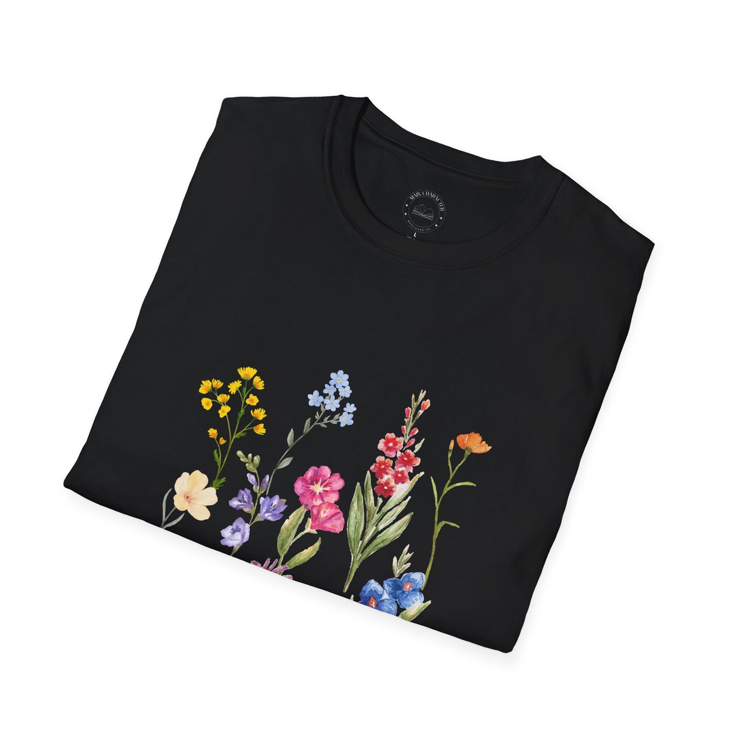 Wildflower Unisex Softstyle T-Shirt, Cute Spring Tee, Nature Lover Gift, Casual Wear, Ideal for Birthdays
