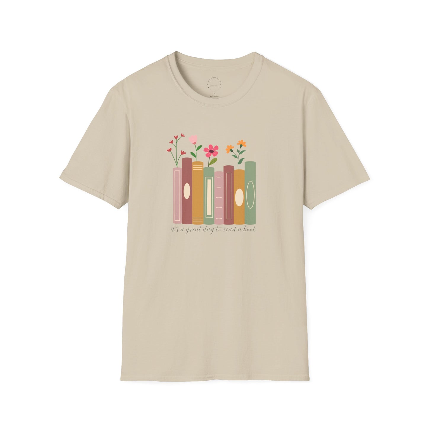 Books & Blooms T-Shirt, Cute Book Lover Gift, Floral Literary Tee, Cozy Reading Shirt